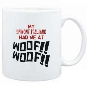  Mug White MY Spinone Italiano HAD ME AT WOOF Dogs Sports 