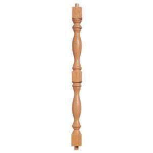  Oak Long decorator spindles, 17 1/4 long x 1 1/4 