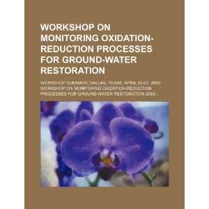  Workshop on Monitoring Oxidation Reduction Processes for Ground 