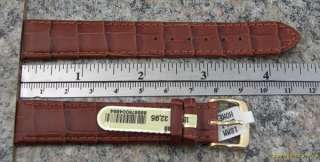 18mm Di Modell BALI Watch Band TAN Alligator Grain Leather Strap item 