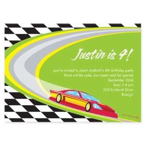 Speed Racer Birthday Invitation