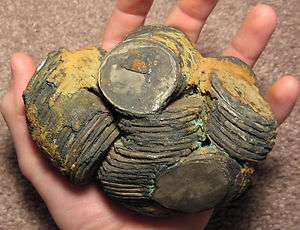 El Cazador Shipwreck 8 Reales Clump, 90 100 Coins HUGE  
