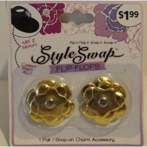   on Charm Assembly   Gold Metallic Flower Charm Arts, Crafts & Sewing