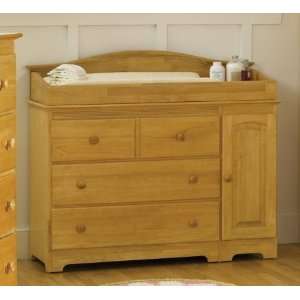   Windsor Collection Changing Dresser with Cabinet Door Natural