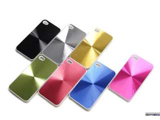 Aluminum Metal Cover Plastic Case For iPhone 4 4G  