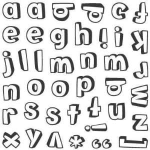  Clear Stamps 40/set   Mini Outer Space Alphabet Arts, Crafts & Sewing