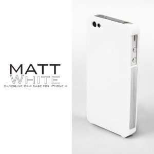  Silver Line Grip Case for iPhone 4 (GSM Only)   White 