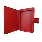 Red Leather Case Cover Bag Wallet for Sony PRS T1 PRS T1