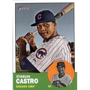  2012 Topps Heritage 193 Starlin Castro   Chicago Cubs 