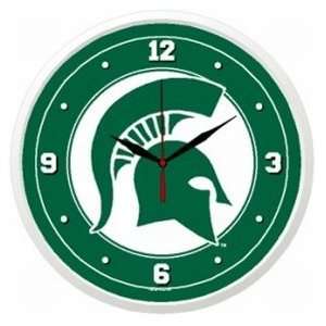  Michigan State Spartans Round Clock