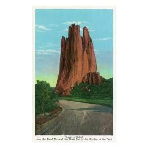  Colorado Springs, CO, View of the Tower of Babel Rock 
