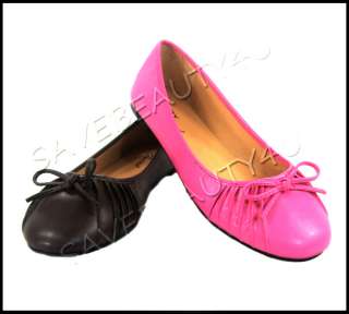   Ballet Flat Soft Comfy Cute Casual Faux Leather Shoes   Stacy  