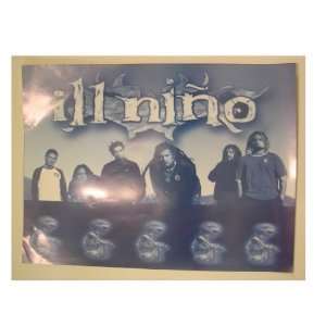 Ill Nino Poster Band Shot Blue and White