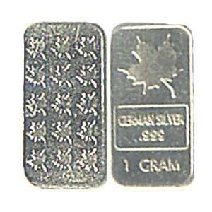  German/nickel Silver 1 Gram Maple Leaf Bars Everything 