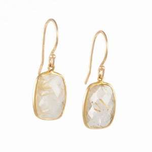  MARGARET SOLOW  Rutilated Quartz Earring Jewelry