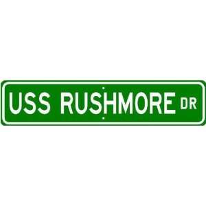  USS RUSHMORE LSD 47 Street Sign   Navy