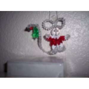  Chris mouse Tree Decor, Crystal Multifacited Beads Design 