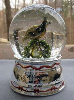 Towle 12 Days Christmas Partridge 1st Ed Snow Globe NIB  