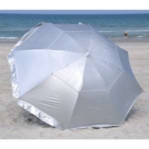    8 Feet Deluxe Dual Canopy Beach Umbrella Patio, Lawn & Garden