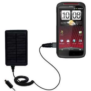 Solar Powered Rechargeable External Battery Pocket Charger for the HTC 