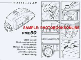 Hasselblad PME90 Meter Prism Finder Instruction Manual  