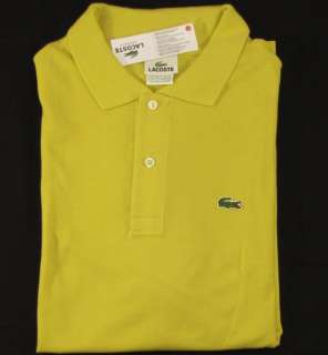 NWT Authentic LACOSTE Mens Polo Shirt 8 XXL 2XL Pique Short Sleeve 