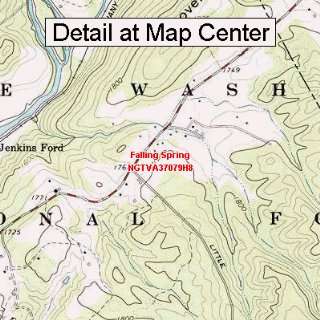  USGS Topographic Quadrangle Map   Falling Spring, Virginia 