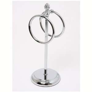  Fingertip Towel Ring with Pineapple Finial   Chrome