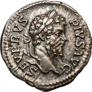  SEPTIMIUS SEVERUS 202AD Genuine Authentic Ancient Silver 