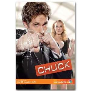  Chuck Poster   BG   TV show Promo Flyer   11 x17