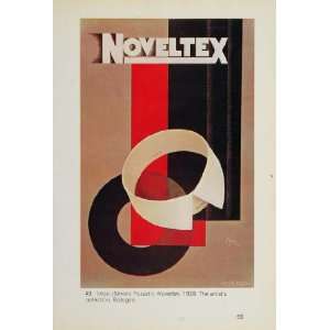  1969 Print Noveltex Sepo Severo Pozzati Art Deco   1969 