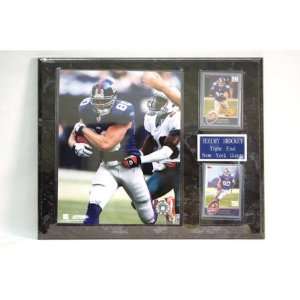  NFL Giants Jeremy Shockey 12 by 15 Two Card Plaque Sports 