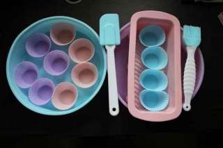   Set Molds Food Grade Silicone Cake Mold/Muffin Cupcake Pan  