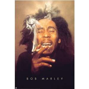  BOB MARLEY POSTER SMOKING   22 X 34 MINT #2936