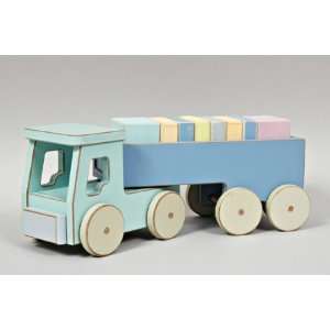  Pastel Toys Semi Truck, Wooden Toy Toys & Games