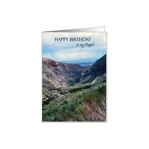  Birthday Card for Poppi, Big Horn Mountains and Sky Card 