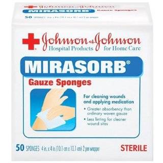  Johnson & Johnson Home Care Sterile Mirasorb Gauze Sponges 