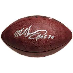Mike Singletary Autographed Football with HOF Inscription  