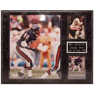  NFL Bears Mike Singletary 12 by 15 Two Card Plaque Sports 