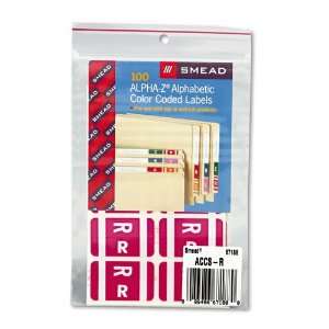 com Smead Products   Smead   Alpha Z Color Coded Second Letter Labels 