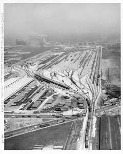 Photo 1950s Corwith IL Skyview Railroad Retarder Yard  