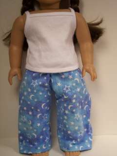 BLUE Star Moon PJ Pajama Doll Clothes Fr AMERICAN GIRL♥  