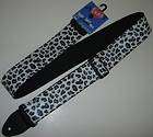 Alexis, Girl Straps, Snow Leopard Print 2 Guitar Strap, LM Products 