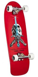   Peralta Ray Bones Rodriguez Skull and Sword COMPLETE Skateboard RED