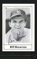 1978 Grand Slam Yankees Bill Skowron signed card w/ COA  