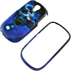   Blue Skull Protector Case for Samsung Gravity Smart T589 Electronics