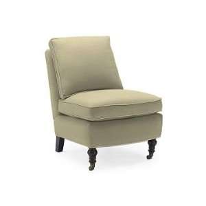 Williams Sonoma Home Kate Slipper Chair, Chenille Basketweave, Wicker 