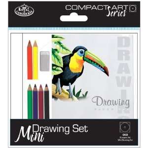  Compact Art Sets Mini Drawing Set w/6pncls, Eraser