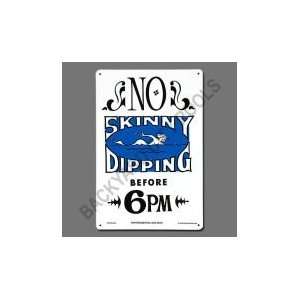 Poolmaster 41353 No Skinny Dipping No.1 Sign for a Residential Pool