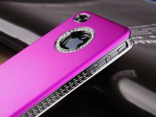 Deluxe Bling Hard Chrome Case Cover for Apple iPhone 4S 4 4G W/Screen 